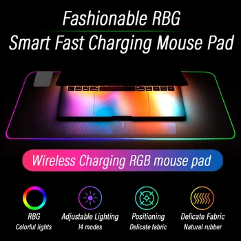 RGB Wireless Charging Mouse Pad Large Gaming Luminous Waterproof Non-slip Rubber Desk Mat for Mobile Phone Mouse More Devices
RGB Wireless Charging Mouse Pad Large Gaming Luminous Waterproof Non-slip Rubber Desk Mat for Mobile Phone Mouse More Devices