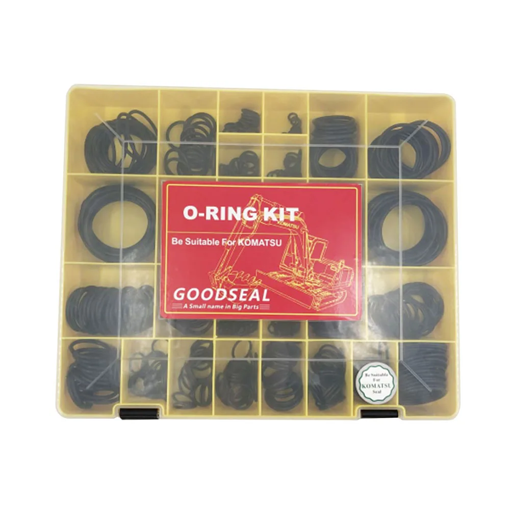 Excavator O-ring Kit For KOMATSU 32Sizes 555PCS NBR90 Durometer Nitril 90 Shore Rubber Sealing O Ring Assortment Kit Box
Excavator O-ring Kit For KOMATSU 32Sizes 555PCS NBR90 Durometer Nitril 90 Shore Rubber Sealing O Ring Assortment Kit Box