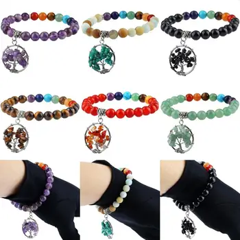 SUNYIK 1Lot (6Pc) 7 Chakra Yoga Healing Reiki Balancing 8mm Beads Stretch Bracelet with Tree of Life Charm
SUNYIK 1Lot (6Pc) 7 Chakra Yoga Healing Reiki Balancing 8mm Beads Stretch Bracelet with Tree of Life Charm