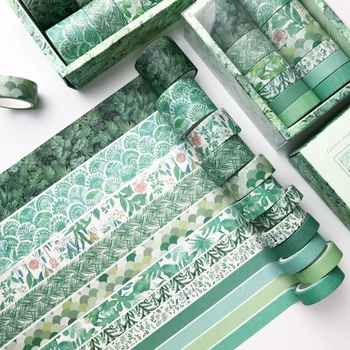 12 Pcs/Set Green Plant Washi Tape Solid Color Masking Tape Decorative Adhesive Tape Sticker Scrapbooking Diary Stationery Supply
12 Pcs/Set Green Plant Washi Tape Solid Color Masking Tape Decorative Adhesive Tape Sticker Scrapbooking Diary Stationery Supply