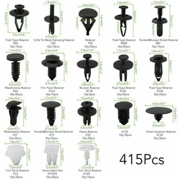 100/350/415 Pcs Fastener Clip Car Bumper Fender Screw Mixed Plastic For All Universal Auto Rivet with Box Set
100/350/415 Pcs Fastener Clip Car Bumper Fender Screw Mixed Plastic For All Universal Auto Rivet with Box Set