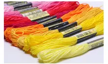 Oneroom 6th 10 peças tópicos ponto cruz/ponto cruz linha do bordado/Custom threads cores 12 DOIS rótulos(China)