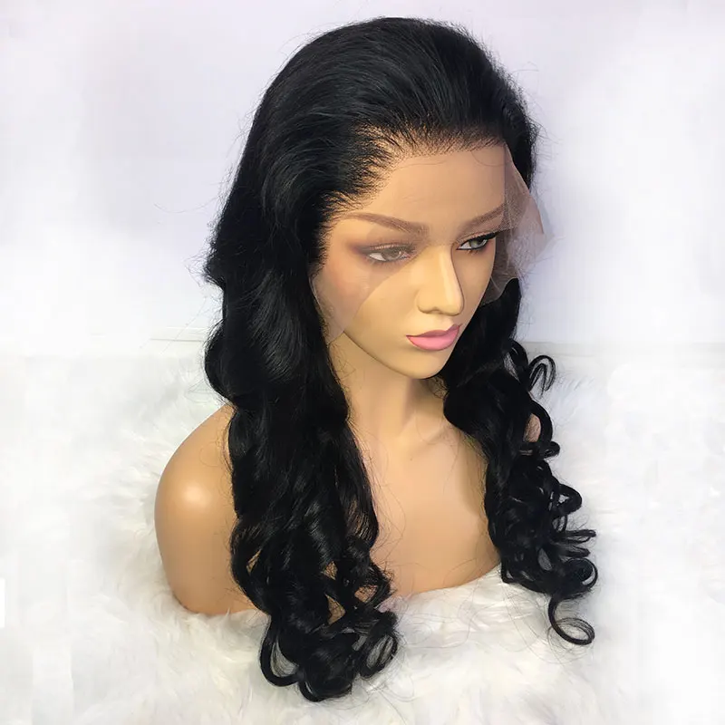  Brazilian Loose Wave Lace Front Human Hair Wigs For Black Women Remy Hair Wig With Baby Hair 150 Density 13x4inch