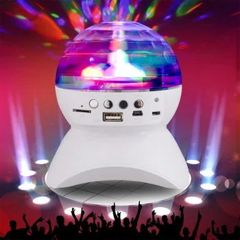 Disco Stage Light & Bluetooth Speaker, Auto Rotating LED Crystal Party Bulb Light with USB, TF Card Port, Aux Input
Disco Stage Light & Bluetooth Speaker, Auto Rotating LED Crystal Party Bulb Light with USB, TF Card Port, Aux Input