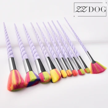 ZZDOG 10Pcs Unicorn Theme Makeup Brushes Set Professional Powder Eyeshadow Highlight Blush Brush Spiral Handle Cosmetic Tools
ZZDOG 10Pcs Unicorn Theme Makeup Brushes Set Professional Powder Eyeshadow Highlight Blush Brush Spiral Handle Cosmetic Tools