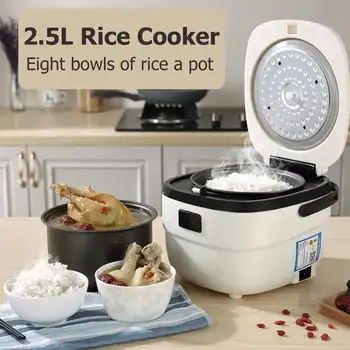 2.5L Electric Rice Cooker Rice Cooking Machine Multifunction Cooking Steamer Smart Automatic 5 layer Non-Stick Coating Inner Pan
2.5L Electric Rice Cooker Rice Cooking Machine Multifunction Cooking Steamer Smart Automatic 5 layer Non-Stick Coating Inner Pan