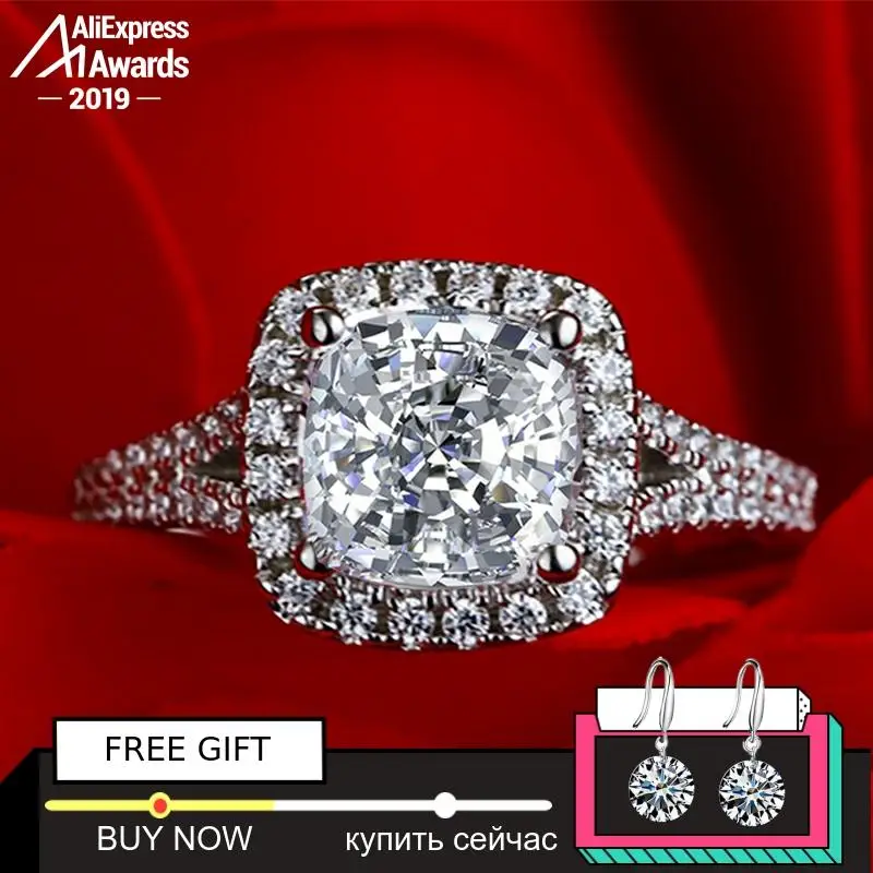 8*8mm Square Cushion S925 Fine Jewelry sterling silver ring Lab-created diamond Carat 4Cs wedding proposal dream
8*8mm Square Cushion S925 Fine Jewelry sterling silver ring Lab-created diamond Carat 4Cs wedding proposal dream