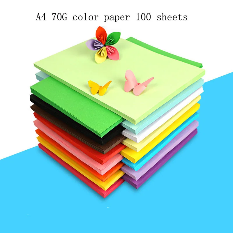 Pure wood pulp 70gA4 color printing paper children's handmade multi-function origami ten colors 20 colors copy paper 100 sheets
Pure wood pulp 70gA4 color printing paper children's handmade multi-function origami ten colors 20 colors copy paper 100 sheets