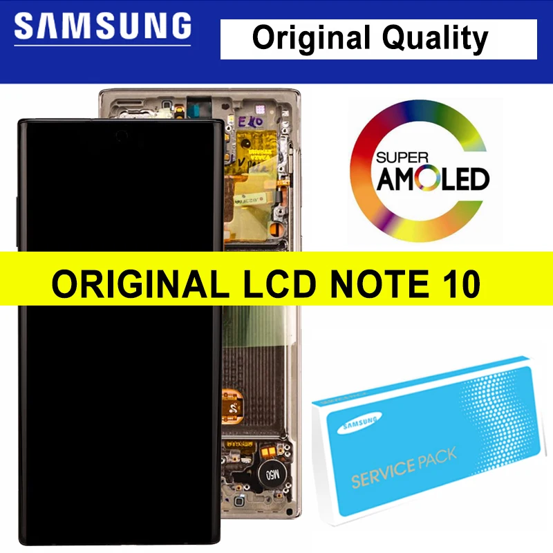 6.3'' Original Super AMOLED Display for SAMSUNG Galaxy Note 10 N970F N970 N9700 LCD with Frame Touch Screen Digitizer Assembly
6.3'' Original Super AMOLED Display for SAMSUNG Galaxy Note 10 N970F N970 N9700 LCD with Frame Touch Screen Digitizer Assembly
