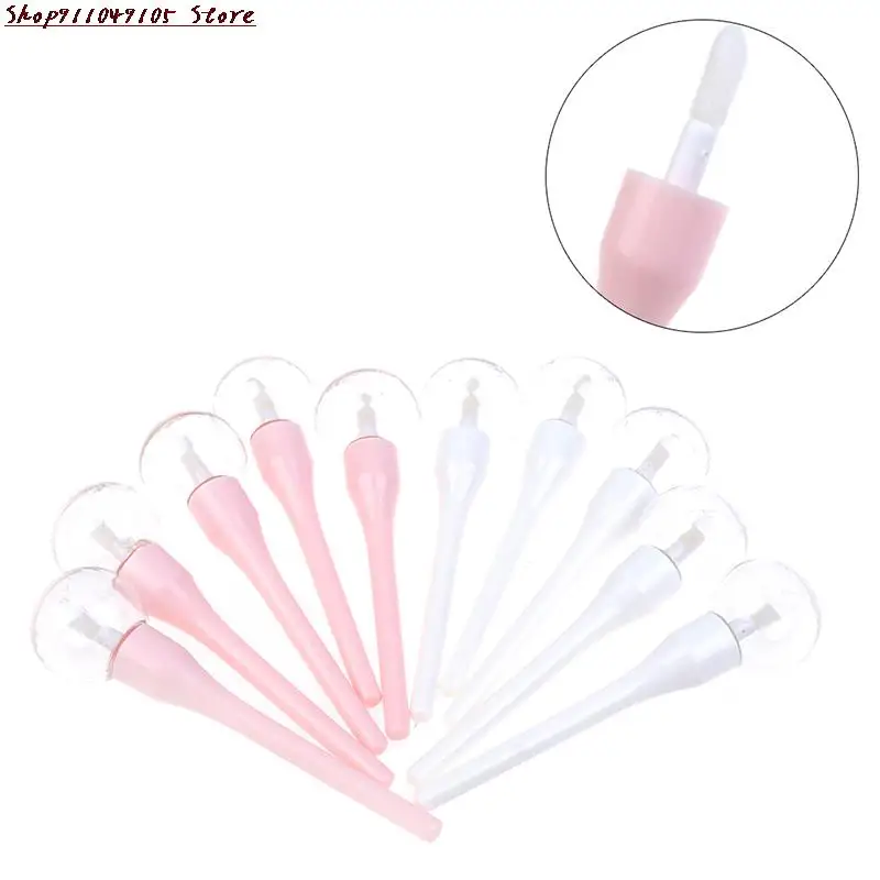 

6ml Mini Pink Lollipop Empty Lip Gloss Tube Mini Refillable Bottles Lips Bottle Brush Container Lipgloss Tube Lipstick