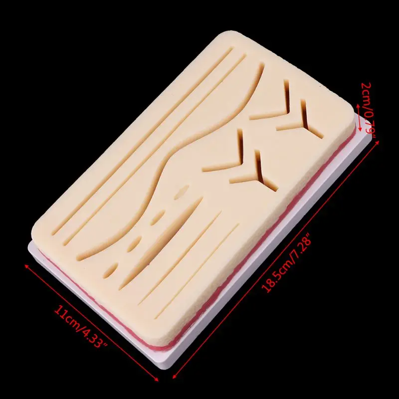 Silicone Human Skin Model Suture Practice Pad Surgical Training Practice Tool R9UA
Silicone Human Skin Model Suture Practice Pad Surgical Training Practice Tool R9UA