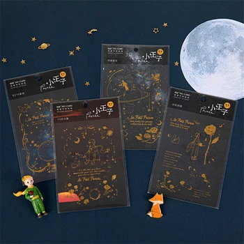 Le Petit Prince Stickers Set PET Waterproof Gold Foil Color Cartoon Sticker Adhesive Note Decoration DIY Diary Kids Gift A6508
Le Petit Prince Stickers Set PET Waterproof Gold Foil Color Cartoon Sticker Adhesive Note Decoration DIY Diary Kids Gift A6508
