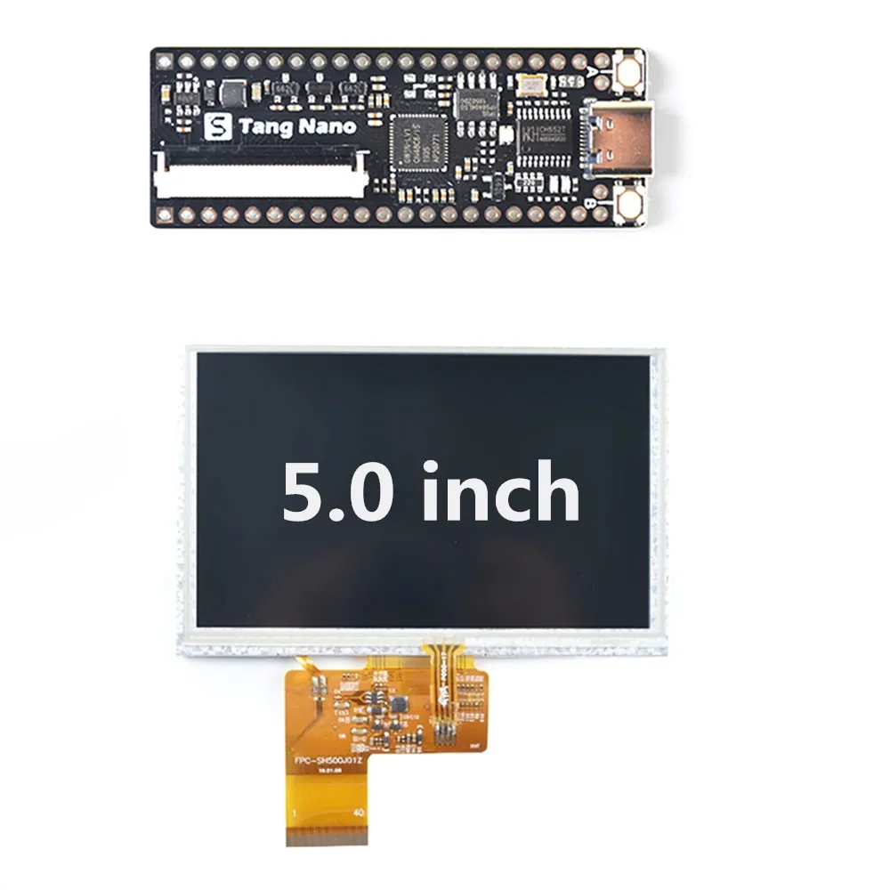 Комплект 5,0 дюймов разрешение 800*480 дисплей Lichee Tang Nano Минималистичная макетная плата FPGA, прямая макетная плата
Комплект 5,0 дюймов разрешение 800*480 дисплей Lichee Tang Nano Минималистичная макетная плата FPGA, прямая макетная плата