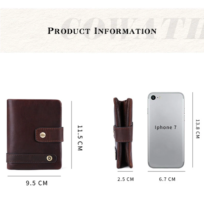 Cowboy – portefeuille en cuir de vache pour hommes, style court, de bonne qualité, porte-monnaie vintage, design tendance, livraison gratuite Cowboy – portefeuille en cuir de vache pour hommes, style court, de bonne qualité, porte-monnaie vintage, design tendance, livraison gratuite