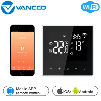 Vancoo Tuya WiFi Smart Thermostat 220V for Electric Floor Heating Water/Gas Boiler Temperature Remote Controller LCD Display
Vancoo Tuya WiFi Smart Thermostat 220V for Electric Floor Heating Water/Gas Boiler Temperature Remote Controller LCD Display