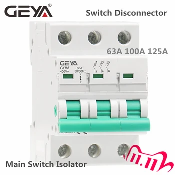 GEYA GYH8 Three Phase Main Switch 63A 100A 125A Isolating switch for Home or Industrial Use Circuit Breaker 400V
GEYA GYH8 Three Phase Main Switch 63A 100A 125A Isolating switch for Home or Industrial Use Circuit Breaker 400V