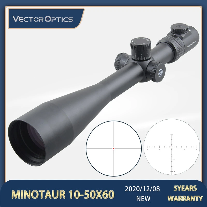 Тактический прицел для винтовки Vector Optics Minotaur 10-50x60 308win | Спорт и развлечения