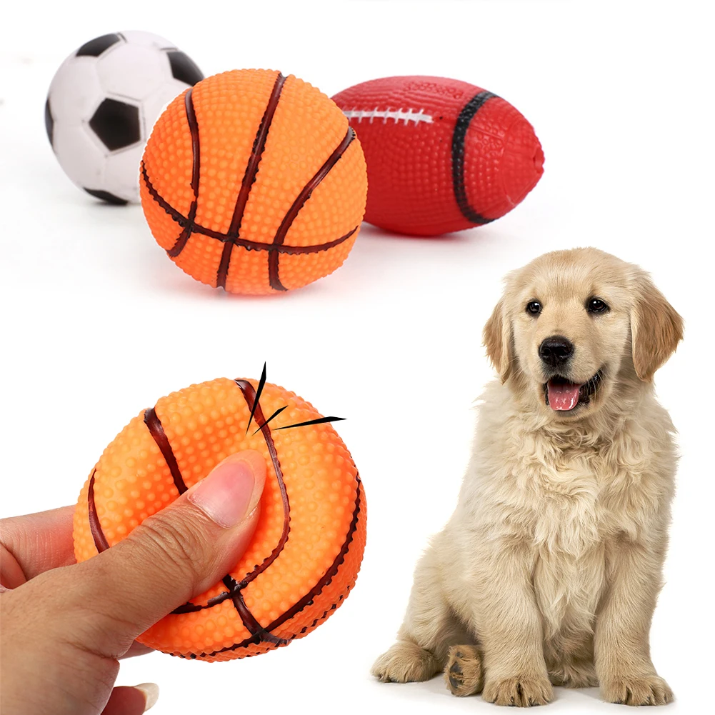 Dog Toys Squeak Sound Dog Ball Rubber Rubgby Football Basketball Interactive Toys Dogs Small Medium Large Pets Toy Supplies
Dog Toys Squeak Sound Dog Ball Rubber Rubgby Football Basketball Interactive Toys Dogs Small Medium Large Pets Toy Supplies