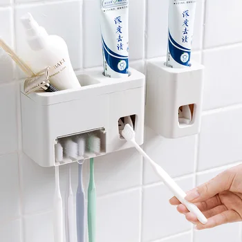 Paste Type Toothpaste Holder Toilet Toothpaste Toothbrush Rack Free Perforation Wall Hanging Automatic Squeezing Device
Paste Type Toothpaste Holder Toilet Toothpaste Toothbrush Rack Free Perforation Wall Hanging Automatic Squeezing Device