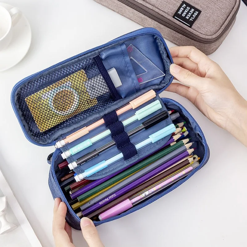 Large Capacity Exquisite Solid Color Student Pencil Case, School Pen Case Supplies Pencil Bag Pencils Pouch Stationery。
Large Capacity Exquisite Solid Color Student Pencil Case, School Pen Case Supplies Pencil Bag Pencils Pouch Stationery。