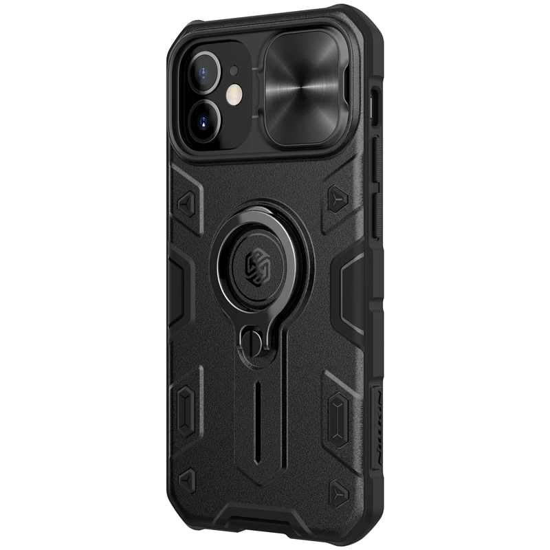 For Iphone 12 mini Case Military Grade Case with Stand Kickstand Ring and Slide Camera Cover(Black)
For Iphone 12 mini Case Military Grade Case with Stand Kickstand Ring and Slide Camera Cover(Black)