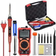 80W 220V LCD Digital Display Adjustable Temperature Welding Solder Kit with Digital Multimeter Auto Ranging 2000 Counts AC/DC
80W 220V LCD Digital Display Adjustable Temperature Welding Solder Kit with Digital Multimeter Auto Ranging 2000 Counts AC/DC