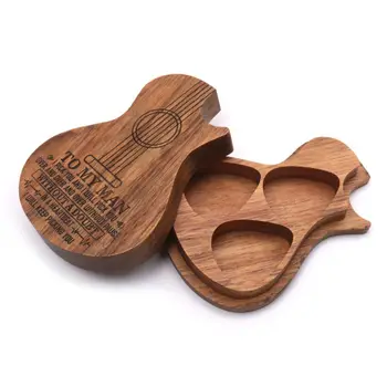 4pcs Wooden Guitar Pick Box with 3 Picks 3 Compartments Paddles Wood Container
4pcs Wooden Guitar Pick Box with 3 Picks 3 Compartments Paddles Wood Container