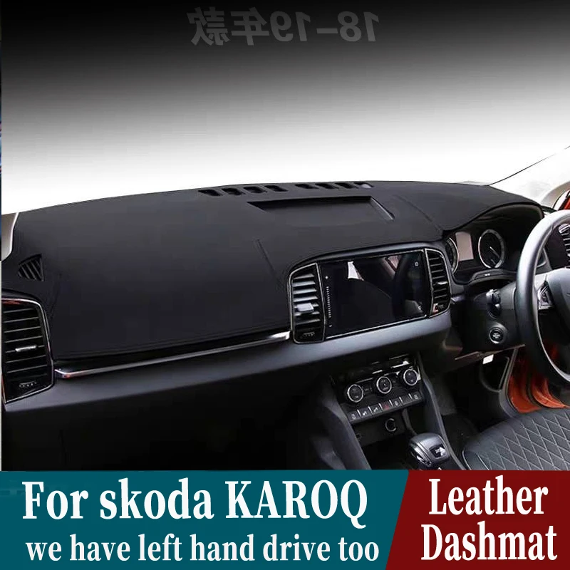 Кожаный коврик для приборной панели для skoda KAROQ 2018 2019 2020, коврик для приборной панели, коврик, коврик, аксессуары для стайлинга автомобиля RHD
Кожаный коврик для приборной панели для skoda KAROQ 2018 2019 2020, коврик для приборной панели, коврик, коврик, аксессуары для стайлинга автомобиля RHD