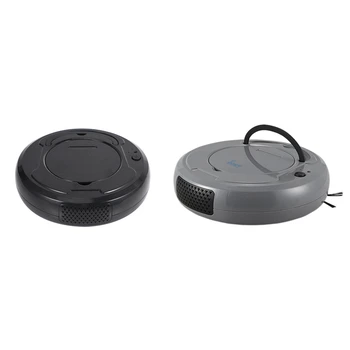 Hot 2 Pcs 1800Pa Smart Floor Vacuum Cleaner 3-In-1 Rechargeable Smart ing Robot Dry Wet ing Vacuum, Black & Grey
Hot 2 Pcs 1800Pa Smart Floor Vacuum Cleaner 3-In-1 Rechargeable Smart ing Robot Dry Wet ing Vacuum, Black & Grey