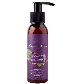 L'cosmetics hand scrub, 5109, with grape seed, 100 ml
