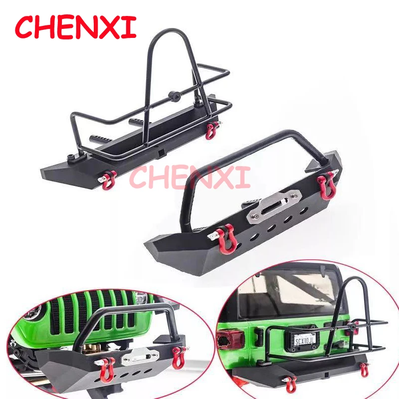 RC Car Metal Front Rear Bumpers For 1/10 RC Crawler TRX4 Defender Bronco Axial Scx10 90047 90046 D90 D110 Upgrade Parts Y09
RC Car Metal Front Rear Bumpers For 1/10 RC Crawler TRX4 Defender Bronco Axial Scx10 90047 90046 D90 D110 Upgrade Parts Y09