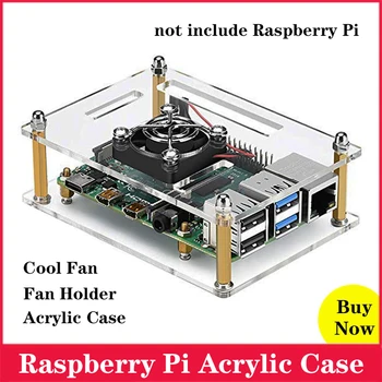 Raspberry Pi Acrylic Case Box Enclosure with Cooling Fan and Fan Holder for Raspberry Pi 4 3 Model B 4B 3 B+
Raspberry Pi Acrylic Case Box Enclosure with Cooling Fan and Fan Holder for Raspberry Pi 4 3 Model B 4B 3 B+