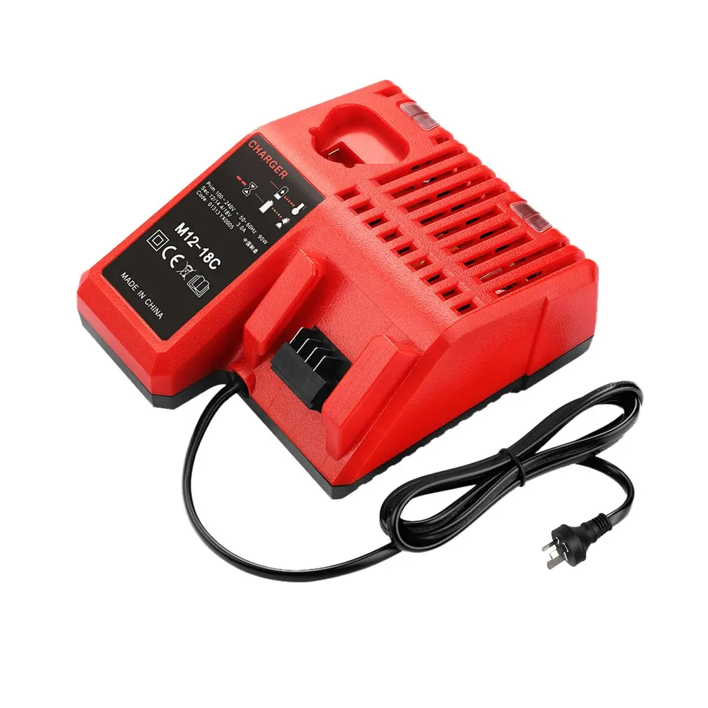 

M12-8C Tool Battery Charger 110-240V Li-ion Battery Charger for Milwaukee M12 M18 48-11-1815 48-11-1828 48-11-2401 48-11-2402
