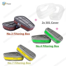 2pcs/Set New Gas Mask Replaceable Filtering Cartridge Box For 6200/7502/6800 Mask Chemical Respirator Painting Spraying Safety
2pcs/Set New Gas Mask Replaceable Filtering Cartridge Box For 6200/7502/6800 Mask Chemical Respirator Painting Spraying Safety