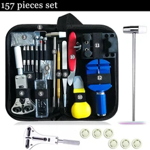 157pcs Watch Clock Repair Tool Kit Watchmaker Link Pin Remover Case Opener Spring Bar Repair Set Disassemble Battery Replacement
157pcs Watch Clock Repair Tool Kit Watchmaker Link Pin Remover Case Opener Spring Bar Repair Set Disassemble Battery Replacement