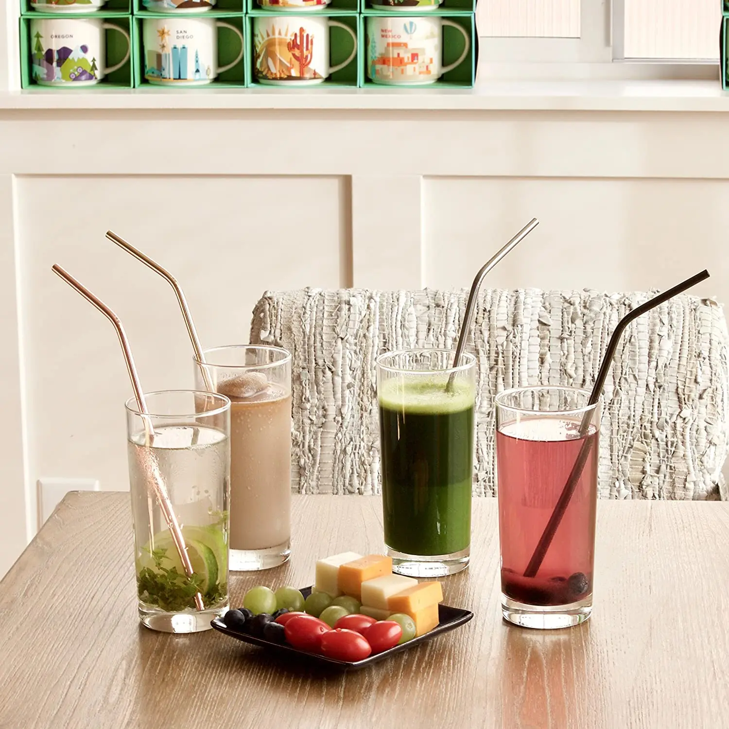 Factory 10 Pieces Eco Friendly Metal Straw with Cleaner Brush for Mugs Coffee Cups Bent Straight 304 Stainless Steel Straws
Factory 10 Pieces Eco Friendly Metal Straw with Cleaner Brush for Mugs Coffee Cups Bent Straight 304 Stainless Steel Straws
