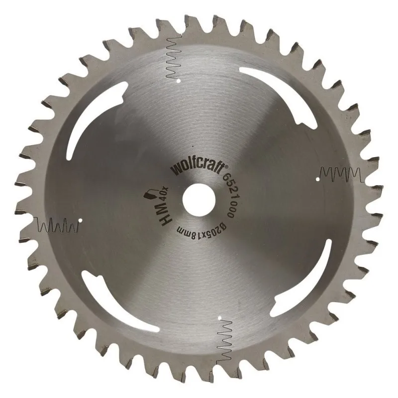 WOLFCRAFT 6522000-HM 40 dient Циркулярная Пила диск. Серебряная серия диаметр 209x30x22 мм |