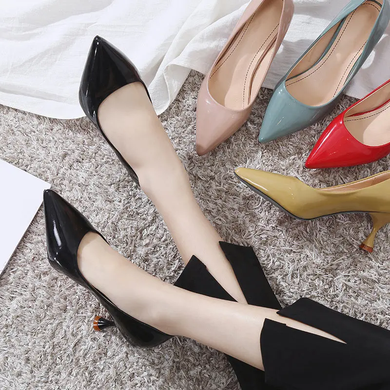Women's High Heels Shoes Women PU Pumps Ladies Office Spring Woman Elegant Pointed Toe Slip On Fashion Female Shallow Party Shoe
Women's High Heels Shoes Women PU Pumps Ladies Office Spring Woman Elegant Pointed Toe Slip On Fashion Female Shallow Party Shoe