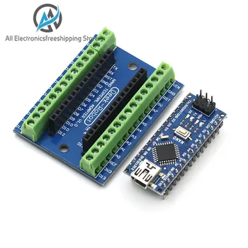 NANO V3.0 Controller Terminal Adapter Expansion Board NANO IO Shield Simple Extension Plate For Arduino AVR ATMEGA328P
NANO V3.0 Controller Terminal Adapter Expansion Board NANO IO Shield Simple Extension Plate For Arduino AVR ATMEGA328P
