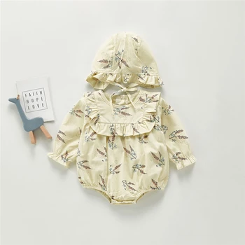 New Autumn Baby Rompers Cotton Infant Jumpsuit Newborn Baby Girls Floral Print Lace Romper and Hat Kids Outfits Baby Clothes
New Autumn Baby Rompers Cotton Infant Jumpsuit Newborn Baby Girls Floral Print Lace Romper and Hat Kids Outfits Baby Clothes