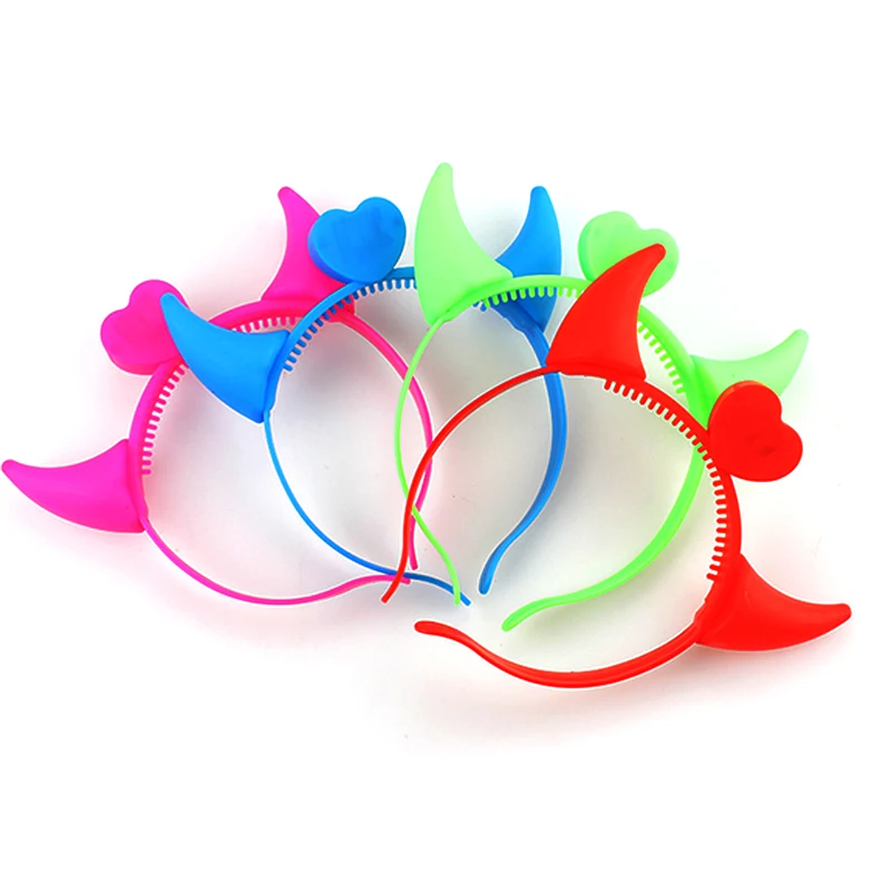 20pcs Colorful Led Headband Glowing Hairband Light Up Toys Head flash Headband Wear Wedding Concert Bar Party Supplies (1)