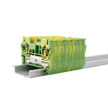 Din Rail Terminal Blocks 10Pcs ST-2.5PE Connectors Return Pull Type Spring Cage Connection Ground Terminal Blocks Screwless
Din Rail Terminal Blocks 10Pcs ST-2.5PE Connectors Return Pull Type Spring Cage Connection Ground Terminal Blocks Screwless