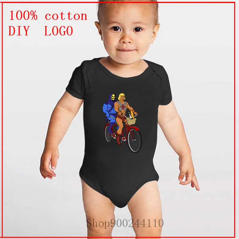 Фото Skater Sloth printing Bodysuits baby newborn boy girl clothes new born short sleeve onesie cotton unsisex body clothing 2020 | Детская