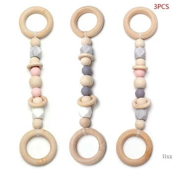 New Wooden Newborn Baby Beads Teether Nordic Kids Play Gym Wood Bead Hanging Pendant
New Wooden Newborn Baby Beads Teether Nordic Kids Play Gym Wood Bead Hanging Pendant