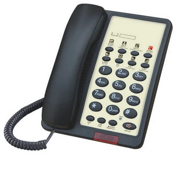 Corded Landline Telephone with Caller ID, DTMF / FSK Dual System, Adjustable Volume, Hands-free Speaker for Hotel Rooms
Corded Landline Telephone with Caller ID, DTMF / FSK Dual System, Adjustable Volume, Hands-free Speaker for Hotel Rooms