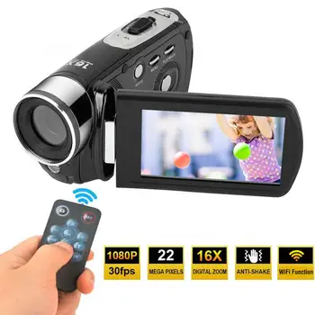 270 Degree Rotation Camcorder 3 Inch LCD Touch Screen HD 1080P 22MP Digital DV Camera 16X Zoom Wifi Remote Control Camera Record
270 Degree Rotation Camcorder 3 Inch LCD Touch Screen HD 1080P 22MP Digital DV Camera 16X Zoom Wifi Remote Control Camera Record