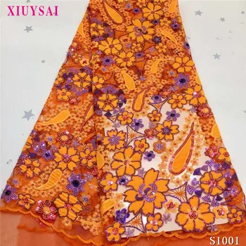 Luxury Nigerian Sequins Velvet Lace Fabrics Burnt Orange Mesh Lace African Fabric Lace for Women Wedding Party Dress SL1001
Luxury Nigerian Sequins Velvet Lace Fabrics Burnt Orange Mesh Lace African Fabric Lace for Women Wedding Party Dress SL1001
