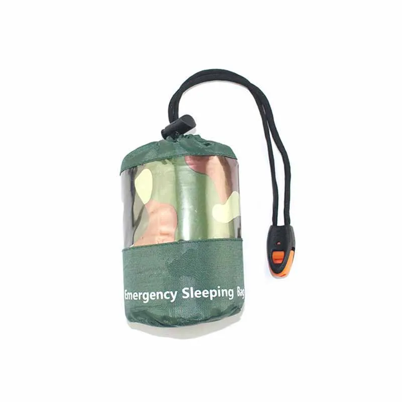 Camouflage Waterproof Reusable Emergency Sleeping Bag Thermal Survival Camping Sleeping Bag Portable
Camouflage Waterproof Reusable Emergency Sleeping Bag Thermal Survival Camping Sleeping Bag Portable