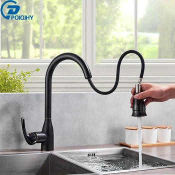 Bronze Black Kitchen Faucets Pull Out Kitchen Sink Mixer Tap Single Lever Water Mixer Tap Crane For Kitchen 360 Rotation Mixer
Bronze Black Kitchen Faucets Pull Out Kitchen Sink Mixer Tap Single Lever Water Mixer Tap Crane For Kitchen 360 Rotation Mixer