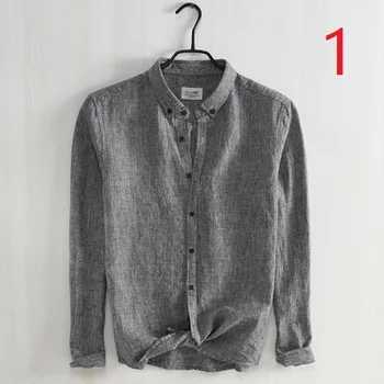 Houndstooth linen long-sleeved shirt men's Japanese retro slim plaid shirt youth breathable cotton shirt men
Houndstooth linen long-sleeved shirt men's Japanese retro slim plaid shirt youth breathable cotton shirt men